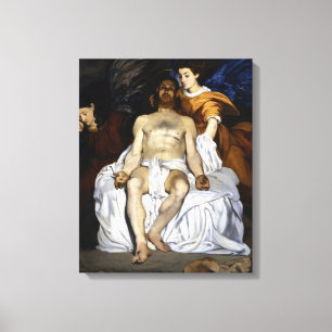 Édouard Manet De dode Christus met Angels Canvas Afdruk