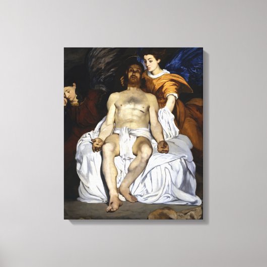 Édouard Manet De dode Christus met Angels Canvas Afdruk (Voorkant)