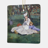 Edouard Manet - De familie Monet in hun tuin Keramisch Ornament (Links)