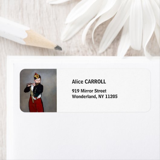 Edouard Manet - De Fifer/Young Flutist Etiket (Insitu)