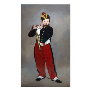 Edouard Manet - De Fifer/Young Flutist Foto Afdruk