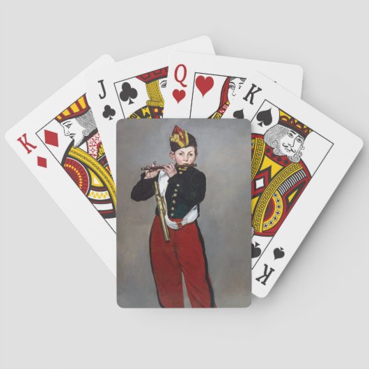 Edouard Manet - De Fifer/Young Flutist Pokerkaarten (Achterkant)