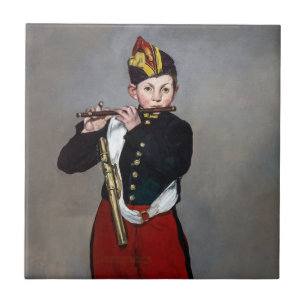 Edouard Manet - De Fifer/Young Flutist Tegeltje