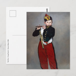 Edouard Manet - De fluiter / Jonge fluitist Briefkaart