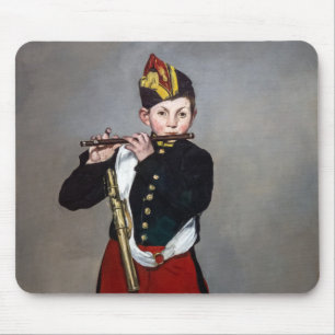 Edouard Manet - De fluiter / Jonge fluitist Muismat