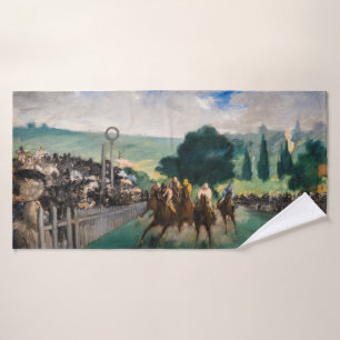 Edouard Manet - De Reizen bij Longchamp Bad Handdoek