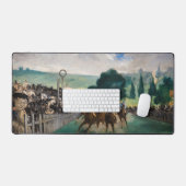 Edouard Manet - De Reizen bij Longchamp Bureaumat (Keyboard & Muis)