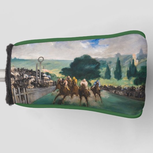 Edouard Manet - De Reizen bij Longchamp Golfheadcover (Voorkant)
