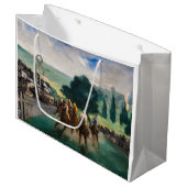 Edouard Manet - De Reizen bij Longchamp Groot Cadeauzakje (Voorkant Gekanteld)