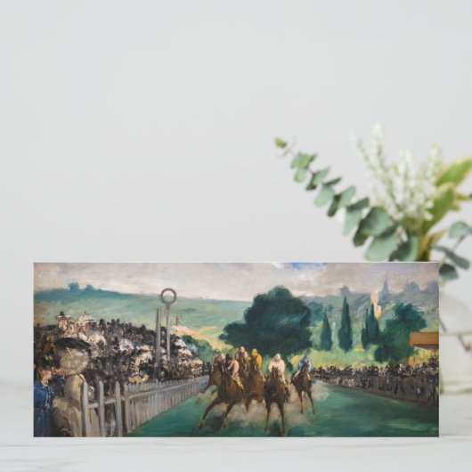 Edouard Manet - De Reizen bij Longchamp Kaart (Staand voorkant)