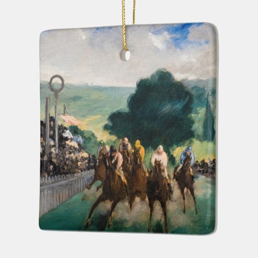 Edouard Manet - De Reizen bij Longchamp Keramisch Ornament (Links)