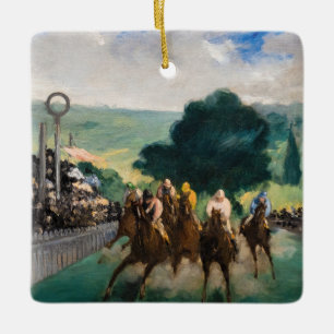Edouard Manet - De Reizen bij Longchamp Keramisch Ornament