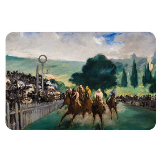 Edouard Manet - De Reizen bij Longchamp Magneet (Horizontaal)