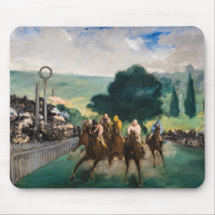 Edouard Manet - De renpaarden in Longchamp Muismat