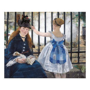 Edouard Manet - De Spoorweg Foto Afdruk