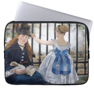 Edouard Manet - De Spoorweg Laptop Sleeve