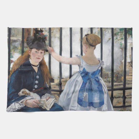 Edouard Manet - De Spoorweg Theedoek (Horizontaal)