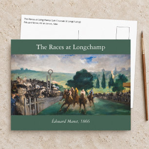 Edouard Manet - De Wedrennen in Longchamp Briefkaart