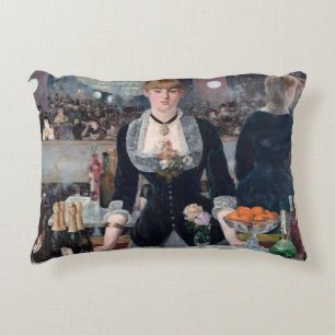 Edouard Manet - Een bar bij de Folies-Bergere Accent Kussen
