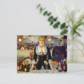 Edouard Manet - Een bar bij de Folies-Bergere Card Briefkaart (Staand voorkant)