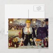 Edouard Manet - Een bar bij de Folies-Bergere Card Briefkaart (Voorkant / Achterkant)
