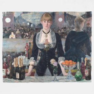 Edouard Manet - Een bar bij de Folies-Bergere Fleece Deken