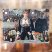 Edouard Manet - Een bar bij de Folies-Bergere Raamsticker (Vel 2)
