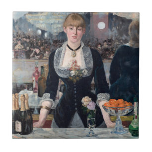 Edouard Manet - Een bar bij de Folies-Bergere Tegeltje