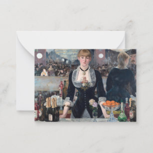Edouard Manet - Een bar in de Folies-Bergere Notitiekaartje