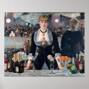 Edouard Manet - Een bar in de Folies-Bergere Poster