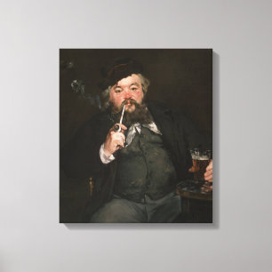 Edouard Manet - Een goed glas bier / Le bon bock Canvas Afdruk