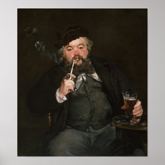 Edouard Manet - Een goed glas bier / Le bon bock Poster (Voorkant)