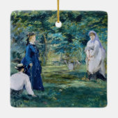 Edouard Manet - Een partijtje croquet Keramisch Ornament (Achterkant)