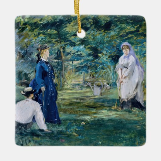 Edouard Manet - Een partijtje croquet Keramisch Ornament (Voorkant)