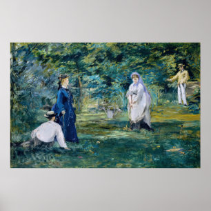 Edouard Manet - Een spel van Croquet Poster