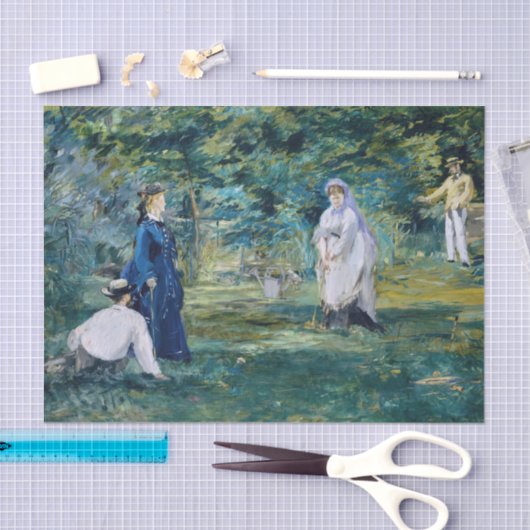 Edouard Manet - Een spel van Croquet Tissuepapier (Craft)