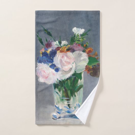 Edouard Manet - Fleurs dans un Vase de Cristal (Serviette à main)