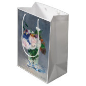 Edouard Manet - Flowers in een kristalvet Medium Cadeauzakje (Achterkant Gekanteld)