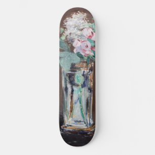 Edouard Manet - Flowers in een kristalvet Skateboard
