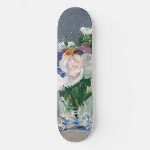 Edouard Manet - Flowers in een kristalvet Skateboard