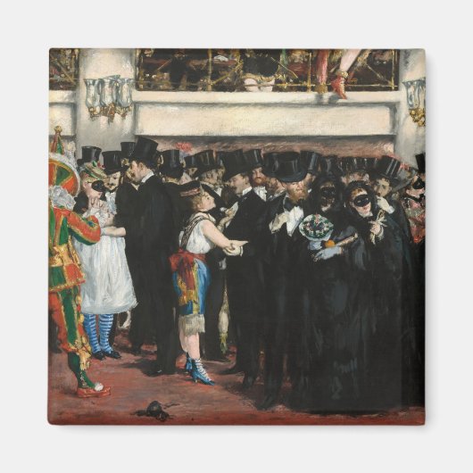 Edouard Manet - Gemaskerde bal bij de opera Magneet (Voorkant)