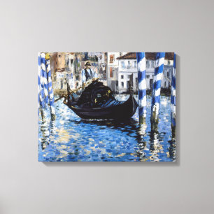 Edouard Manet - Grand Canal, Venetië Canvas Afdruk