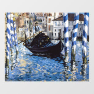 Edouard Manet - Grand Canal, Venetië Raamsticker