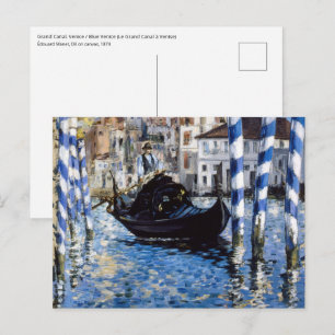 Edouard Manet - Grote Kanaal, Venetië Briefkaart