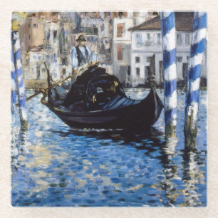 Edouard Manet - Grote Kanaal, Venetië Glazen Onderzetter