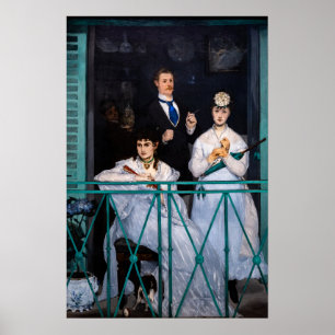 Edouard Manet - Het Balkon / Le Balcon Poster