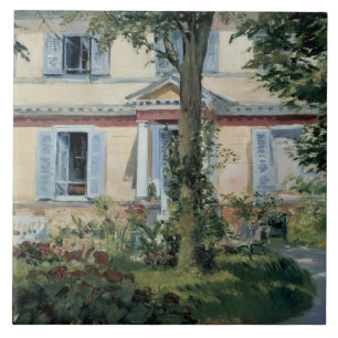 Edouard Manet - Het Parlement in Rueil Tegeltje