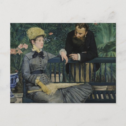 Edouard Manet - in de Serre Briefkaart (Voorkant)