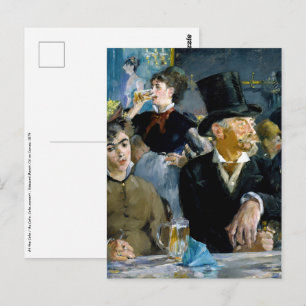 Edouard Manet - In het café Briefkaart