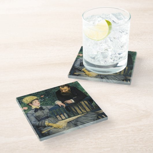 Edouard Manet - in het conservatorium Glazen Onderzetter (Schuin)